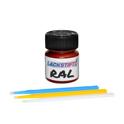 Lackstift 1K RAL-färg 30 ml med 6 st penslar