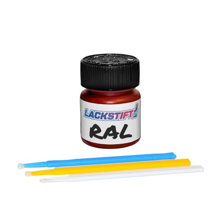 Lackstift 1K RAL-färg 30 ml med 6 st penslar